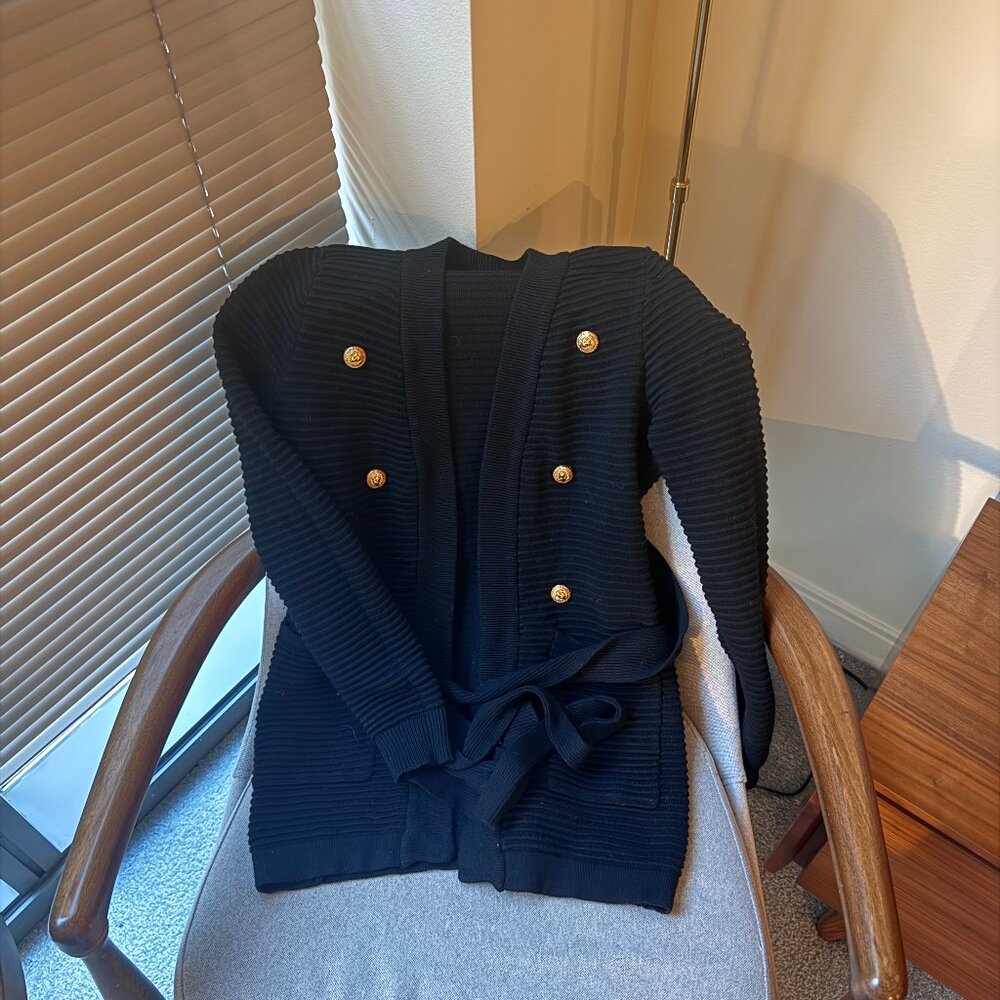 Black Design Cardigan